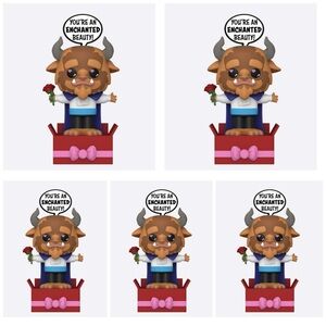 5 Disney Beast - Beauty and the Beast Valentines Day Funko POPsies Vinyl Pop-Up
